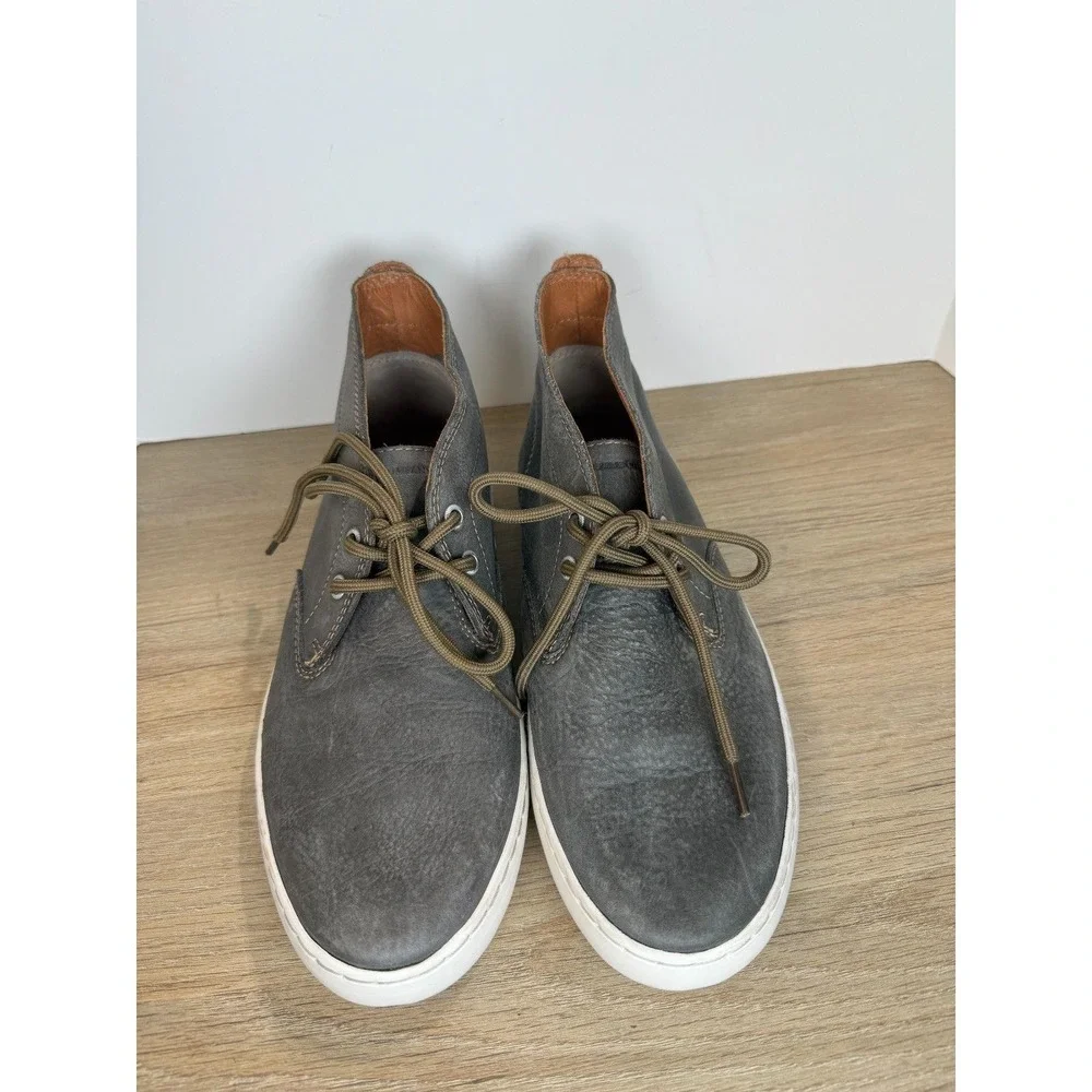 Frye Greene Chukka Men Size 9 Gray Leather Lace Up Sneakers